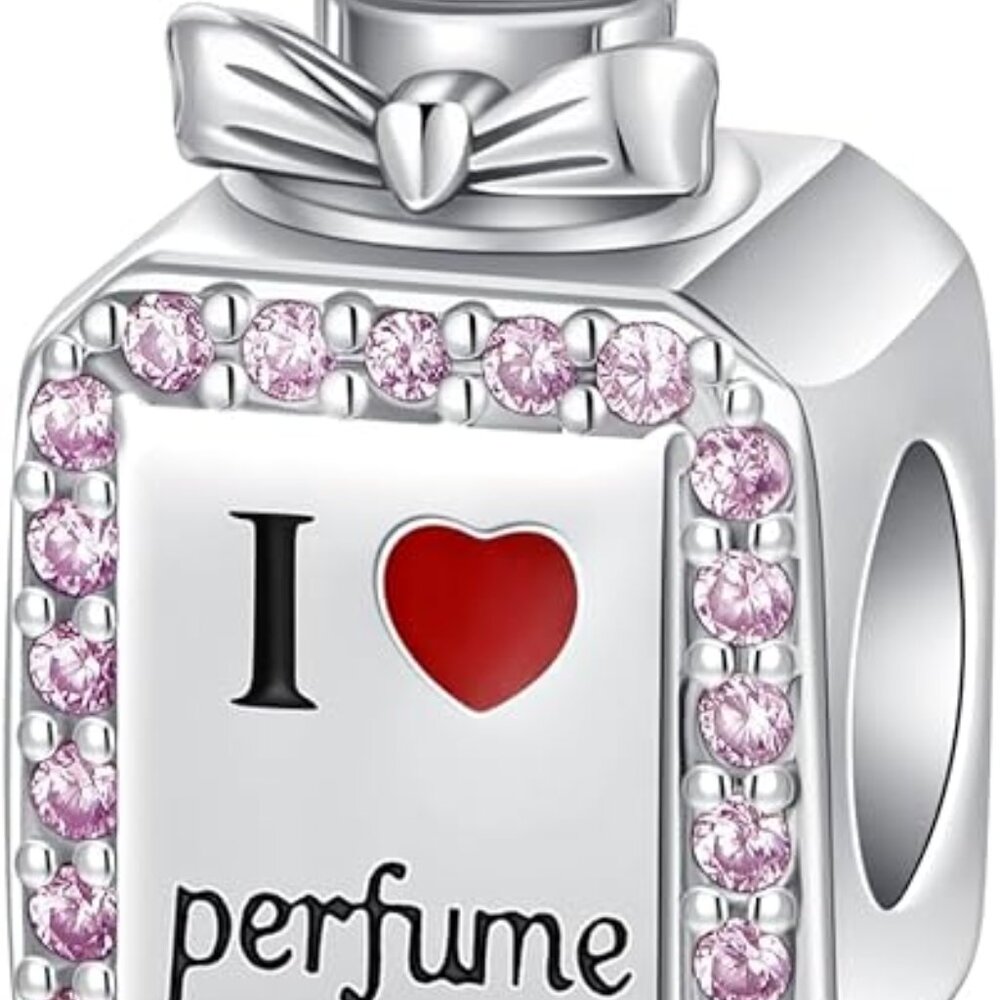 Perfume Bottle Heart Charm